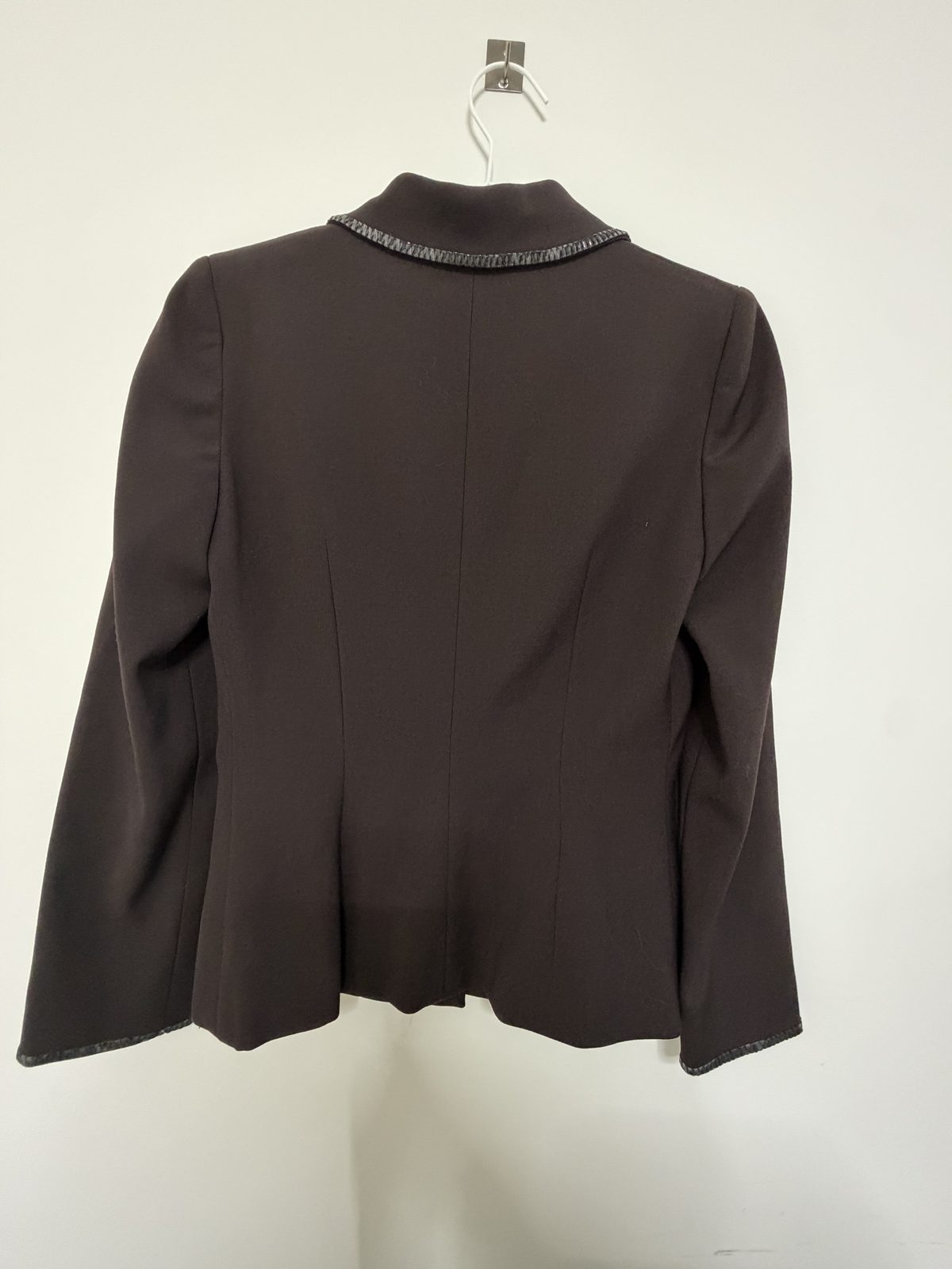 Gai Mattiolo Wool Blazer + Vintage 90s Y2K Fitted Designer Jacket Dark Brown — foto 5