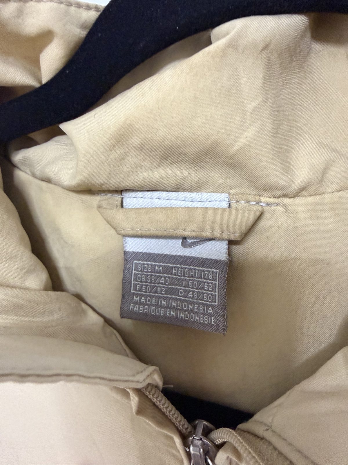 Chaqueta Nike Vintage Y2K Color Block Beige - Talla M Cortavientos (Silver Tag) — foto 3