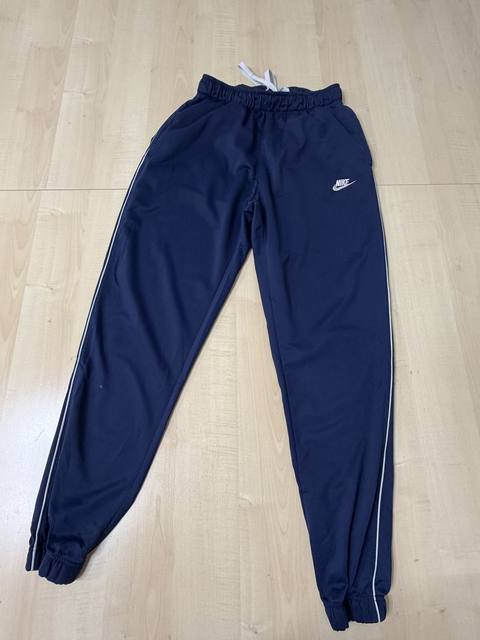 Pantalón chándal Nike jogger L azul marino piping vintage
