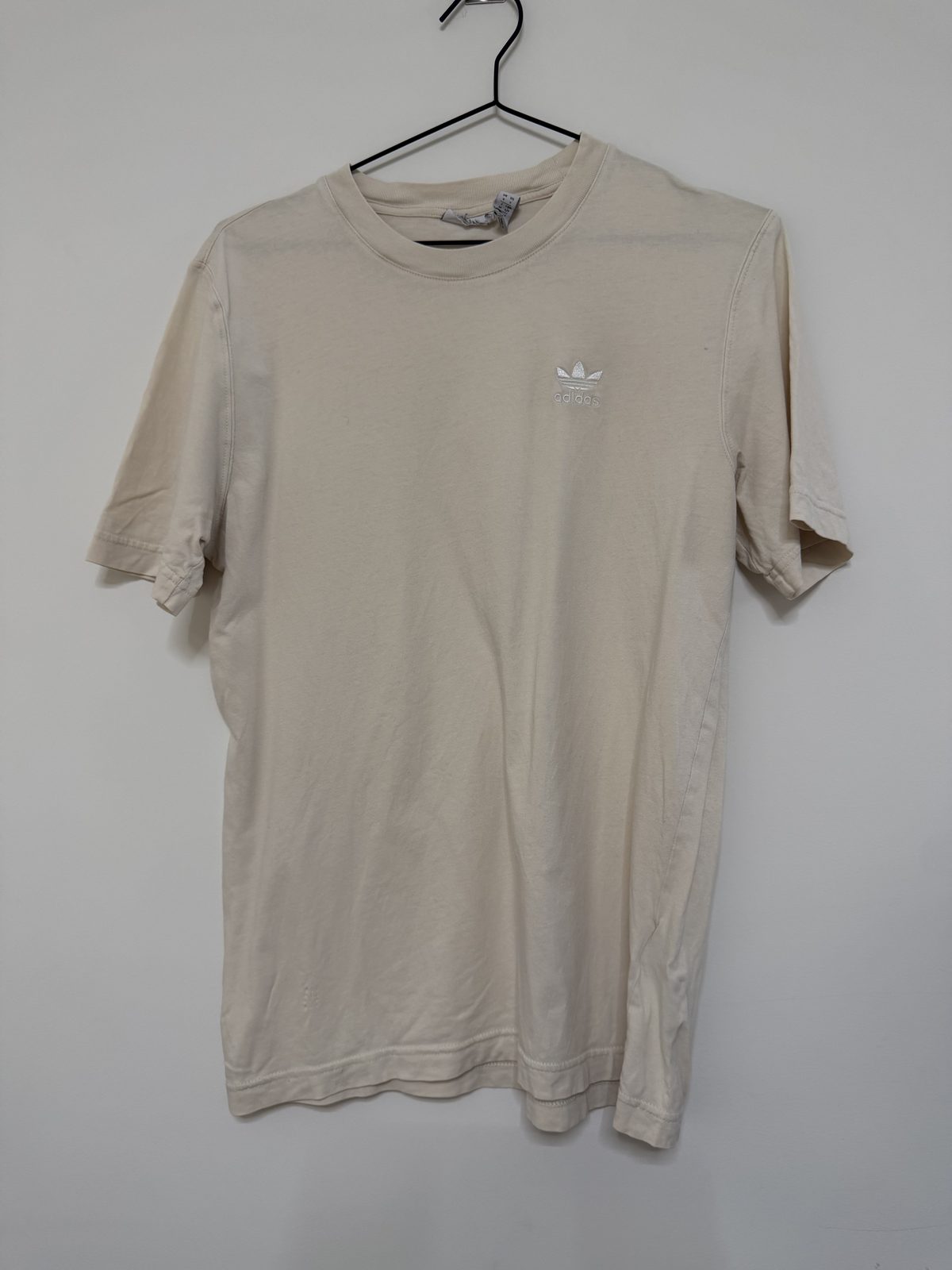 Adidas Originals camiseta Trefoil beige Talla S Vintage