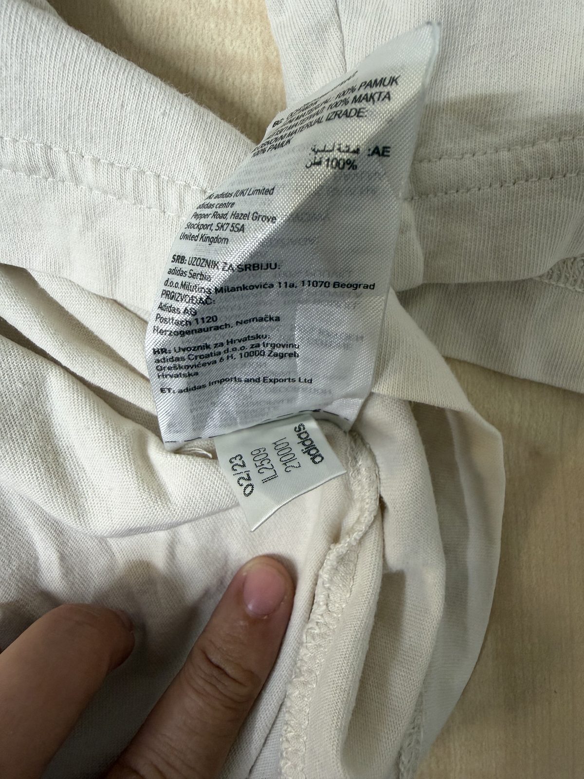 Adidas Originals camiseta Trefoil beige Talla S Vintage — foto 6
