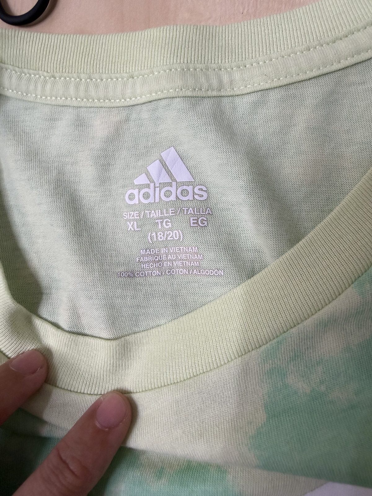 Adidas Camiseta Tie-Dye Verde Menta S/XS Streetwear Vintage — foto 4