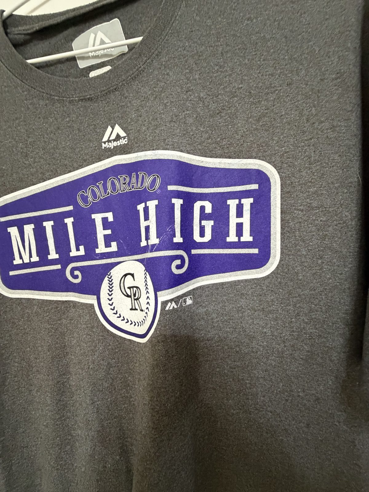 Camiseta Majestic Colorado Rockies XL MLB Vintage Béisbol — foto 2