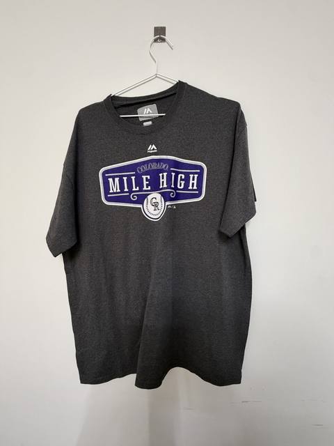 Camiseta Majestic Colorado Rockies XL MLB Vintage Béisbol