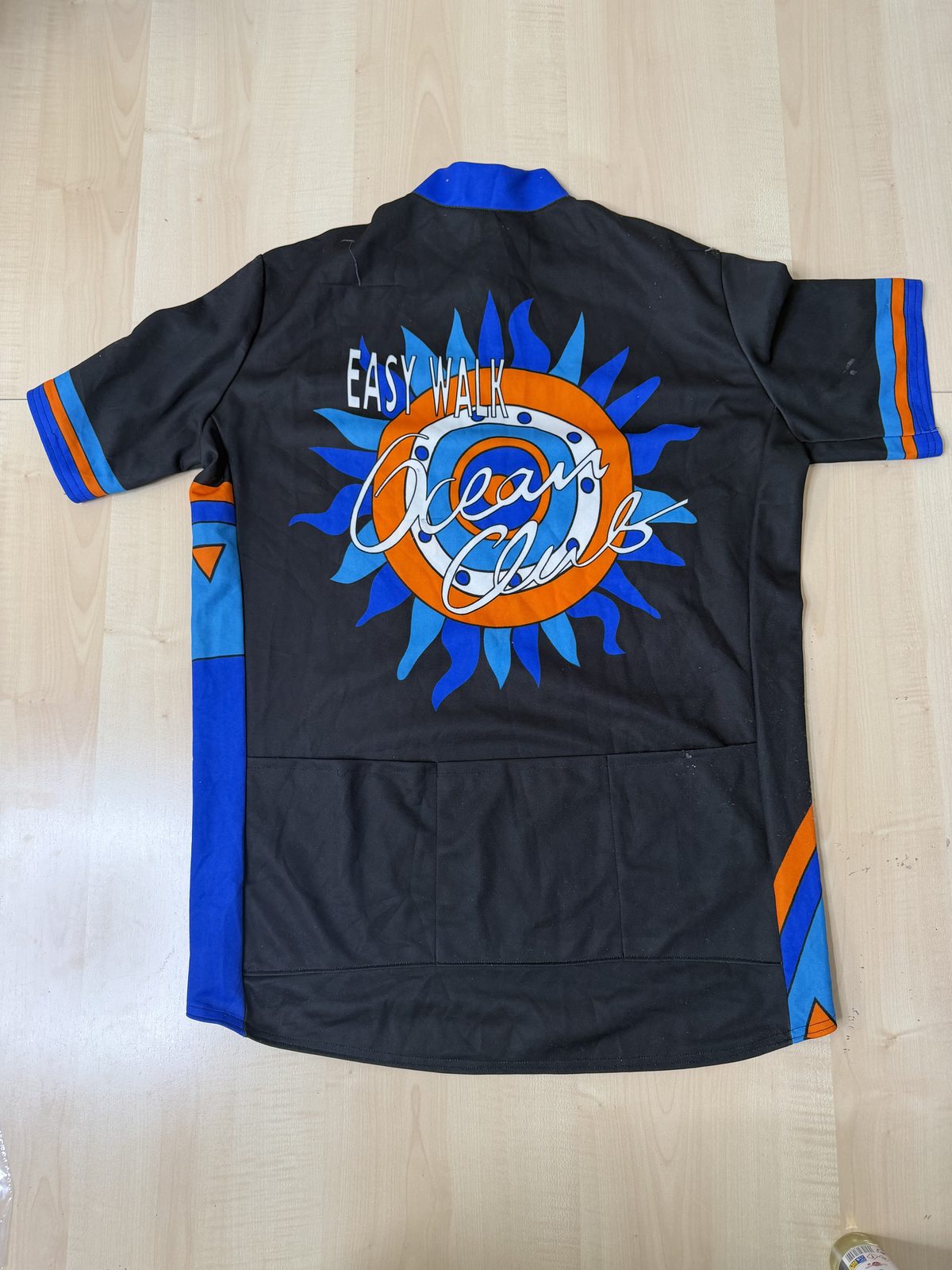 Maillot ciclismo vintage 90s Key West Talla XL azul retro — foto 2