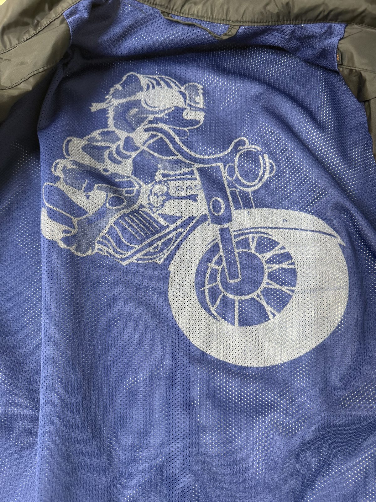 GAS Jeans cazadora motera negra XL Y2K vintage racing — foto 4
