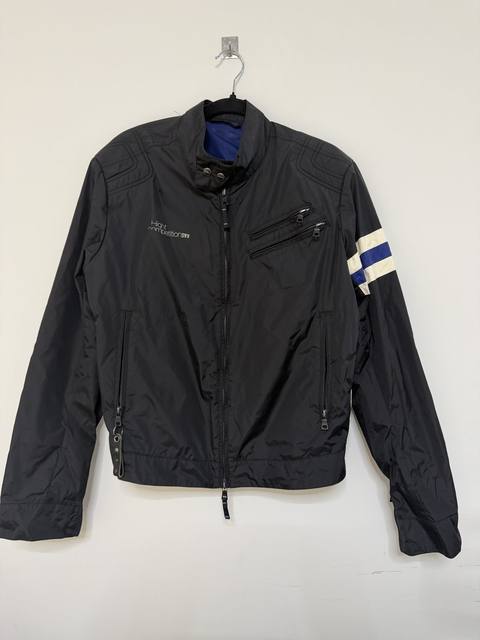 GAS Jeans cazadora motera negra XL Y2K vintage racing