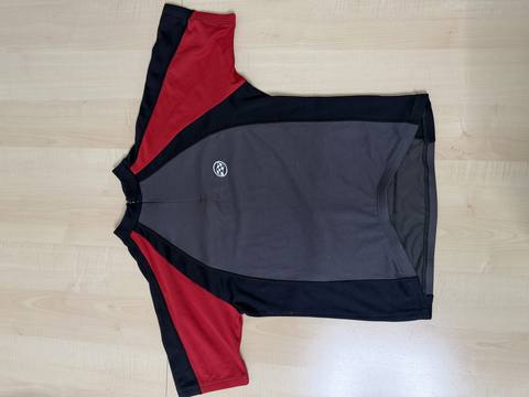 Maillot ciclismo Decathlon manga corta Talla S/M Gris Vintage