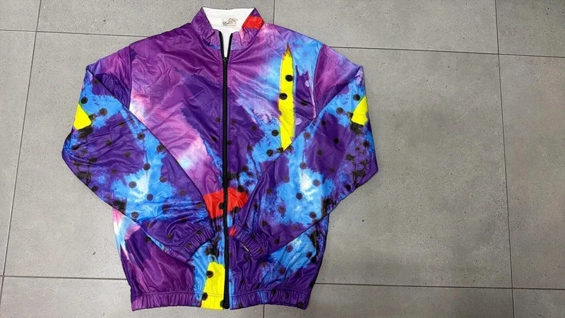 Gamex cortavientos ciclismo Talla M vintage 80s tie-dye