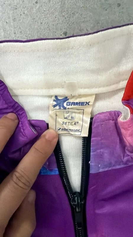 Gamex cortavientos ciclismo Talla M vintage 80s tie-dye — foto 4