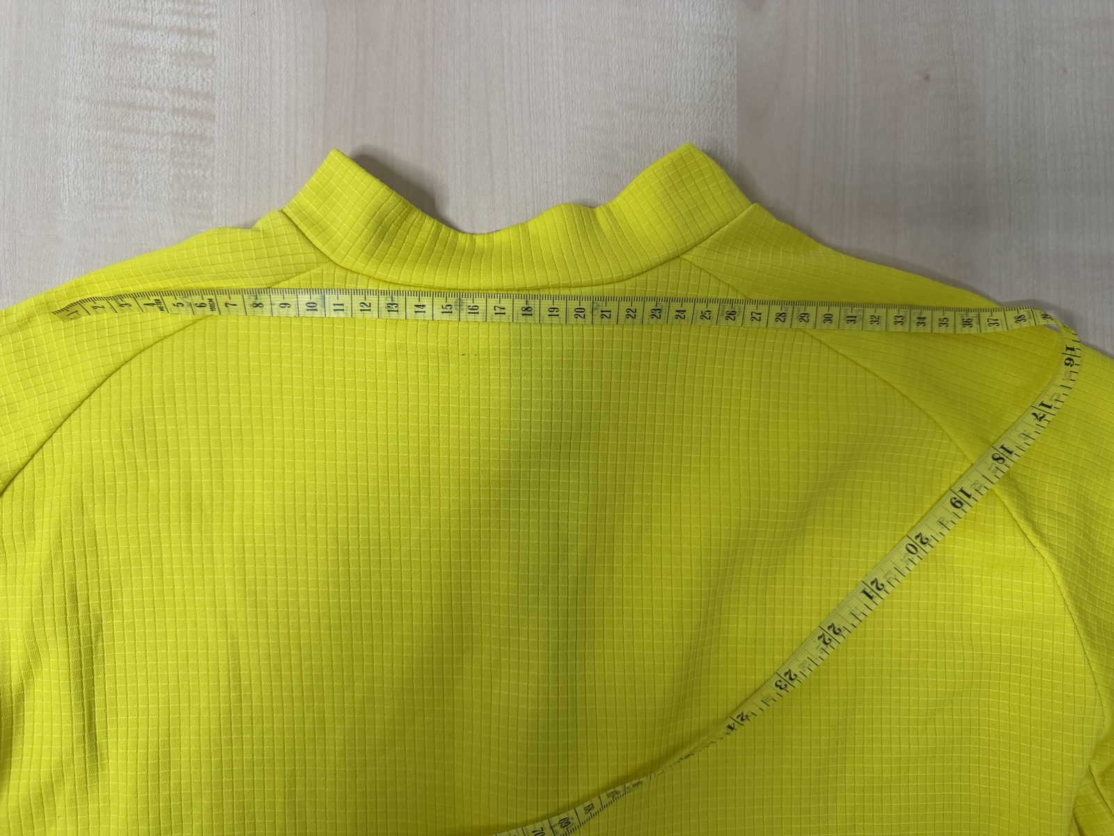 Giordana maillot ciclismo manga larga amarillo flúor vintage — foto 10