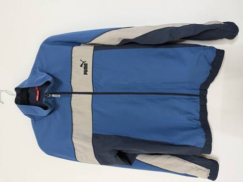 Puma Trackjacket Vintage Talla S Azul Colorblock Retro Old School