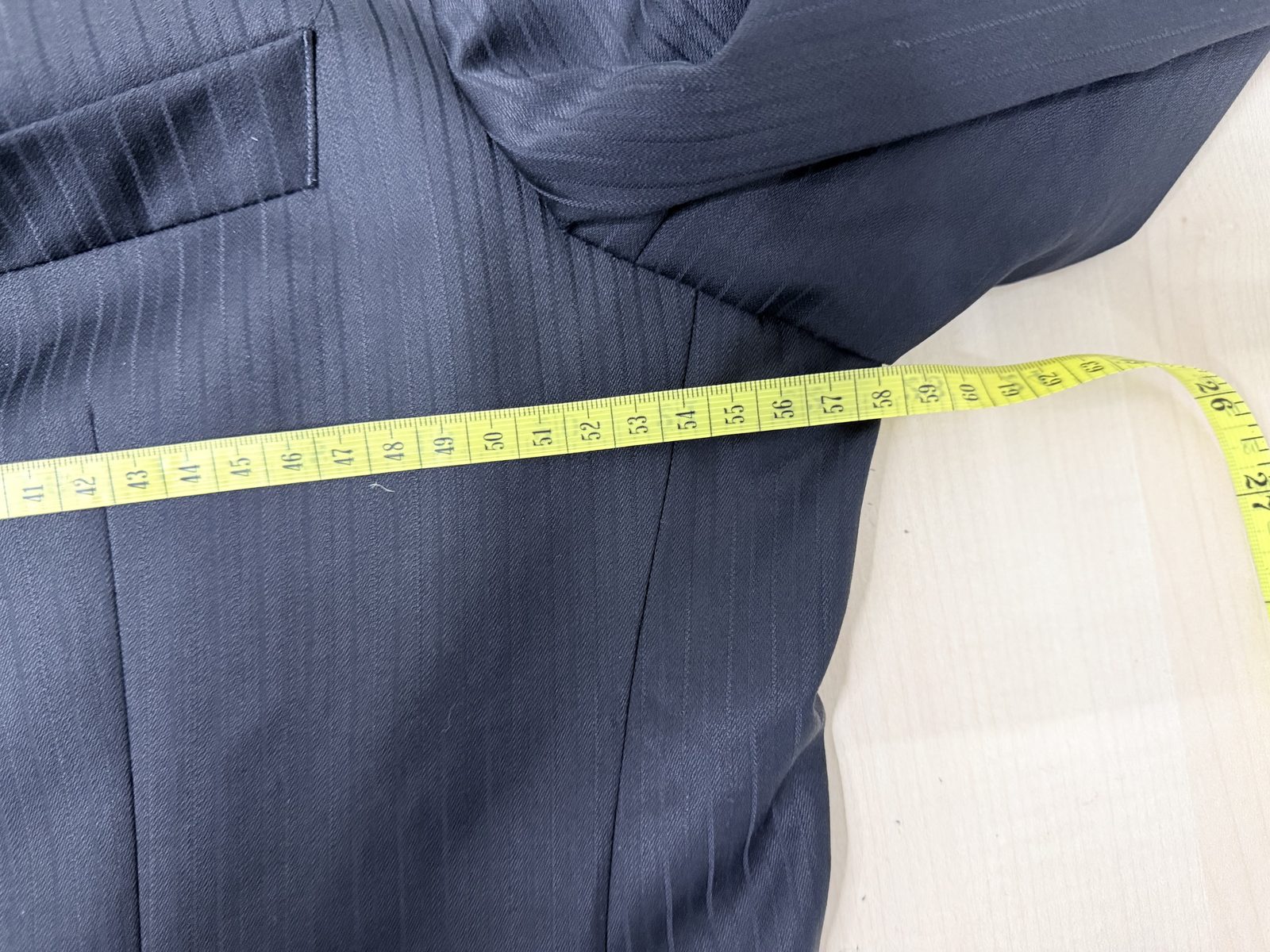 Hugo Boss Americana Blazer Negro Pinstripe Vintage Clasica — foto 5