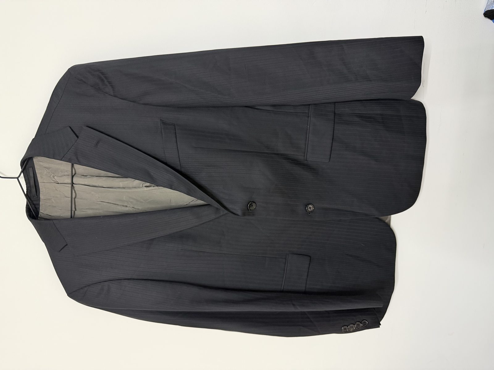 Hugo Boss Americana Blazer Negro Pinstripe Vintage Clasica