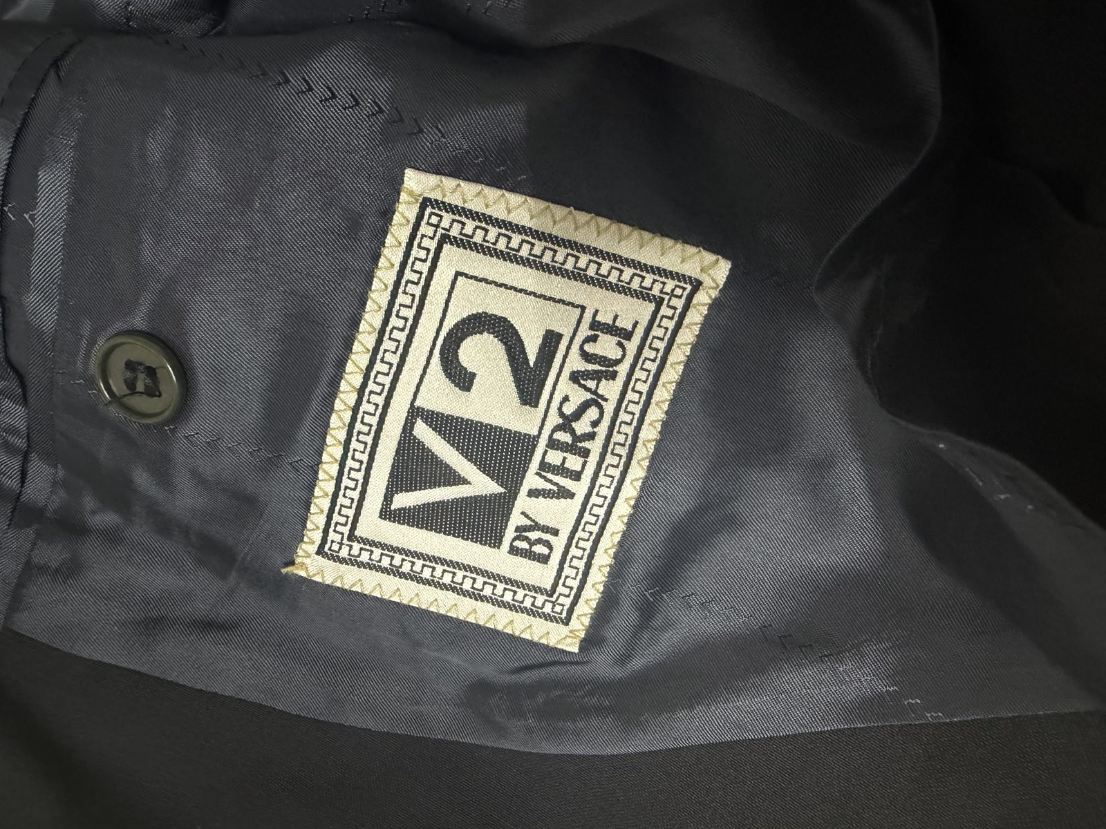 V/2 by Versace Americana Negra Vintage 90s Blazer Italia — foto 3