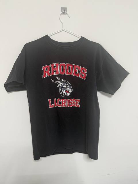 Champion Camiseta M Negra Rhodes Lacrosse Vintage Y2K