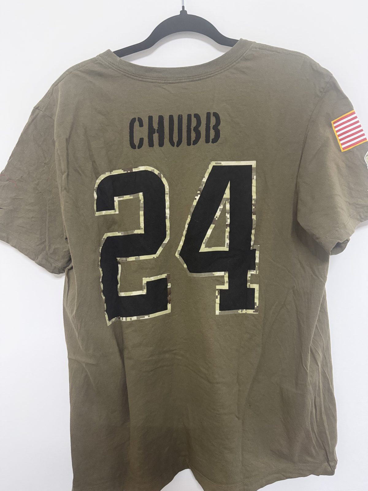 Camiseta Nike NFL Cleveland Browns Nick Chubb 24 Salute to Service Talla XL — foto 2