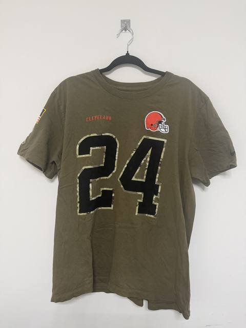 Camiseta Nike NFL Cleveland Browns Nick Chubb 24 Salute to Service Talla XL