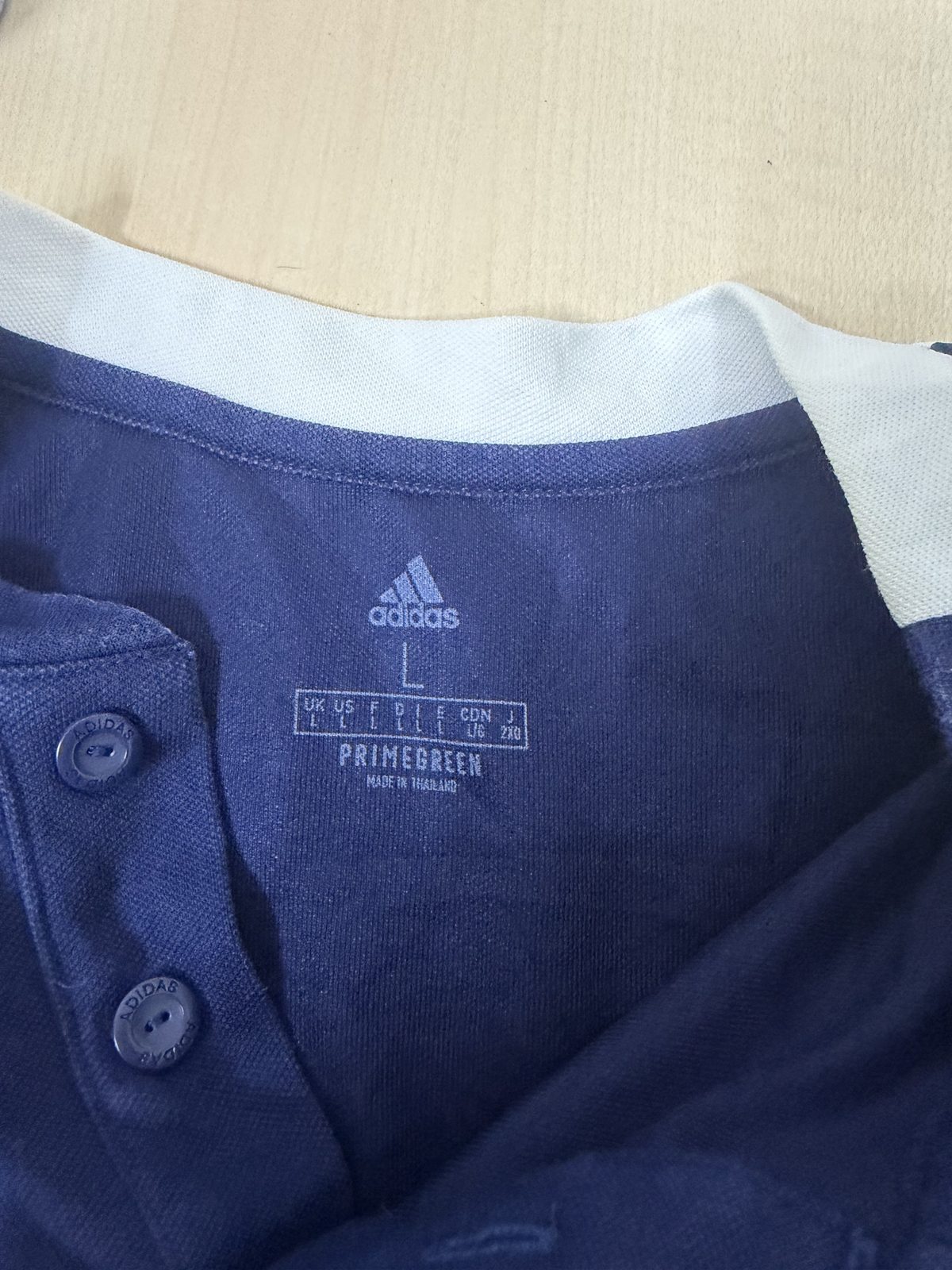 Camiseta de Fútbol Adidas CVU Azul Marino Talla L | Blokecore Sportswear — foto 4