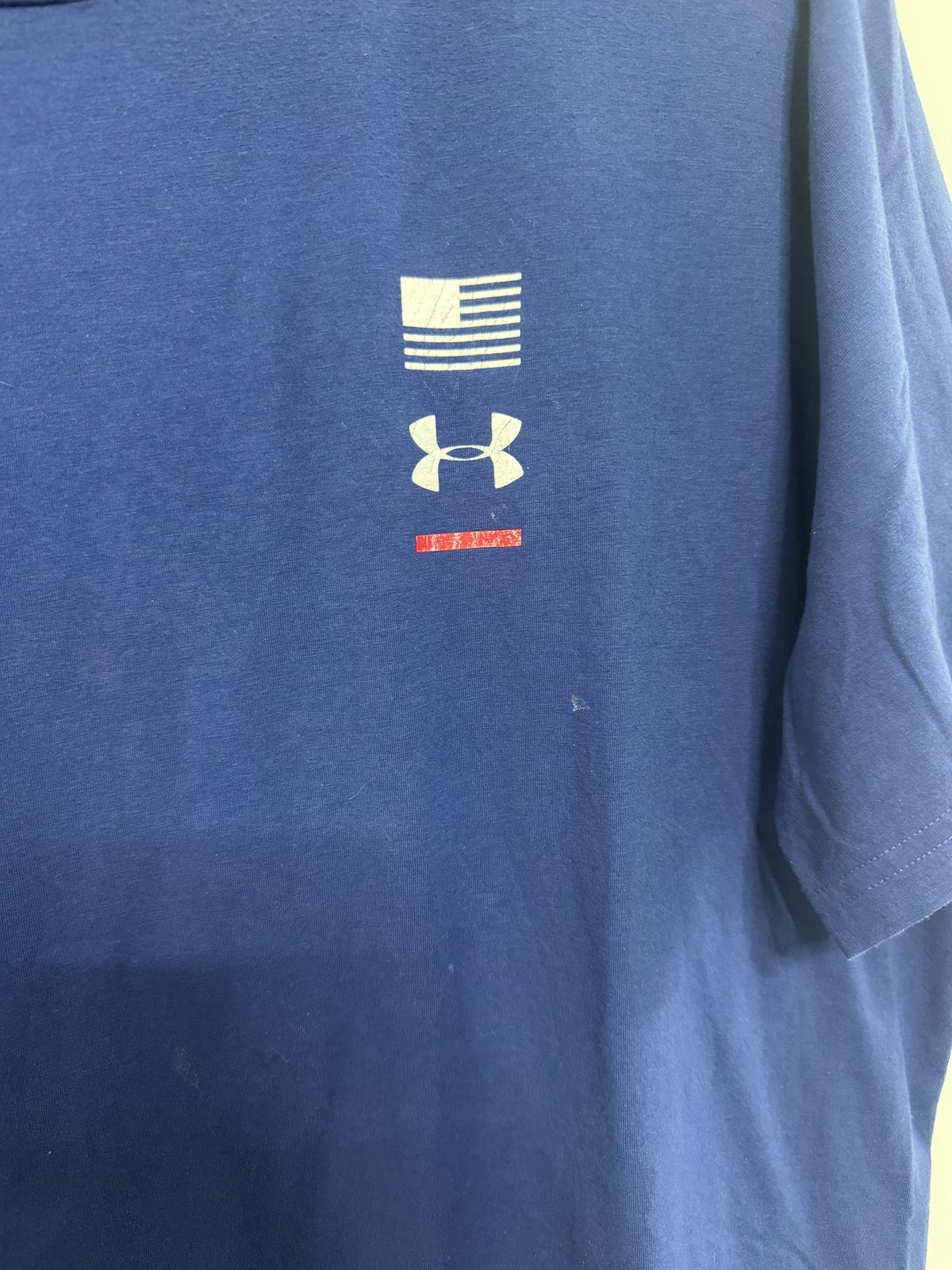 Under Armour Heatgear Camiseta USA Talla 2XL Azul Vintage — foto 2