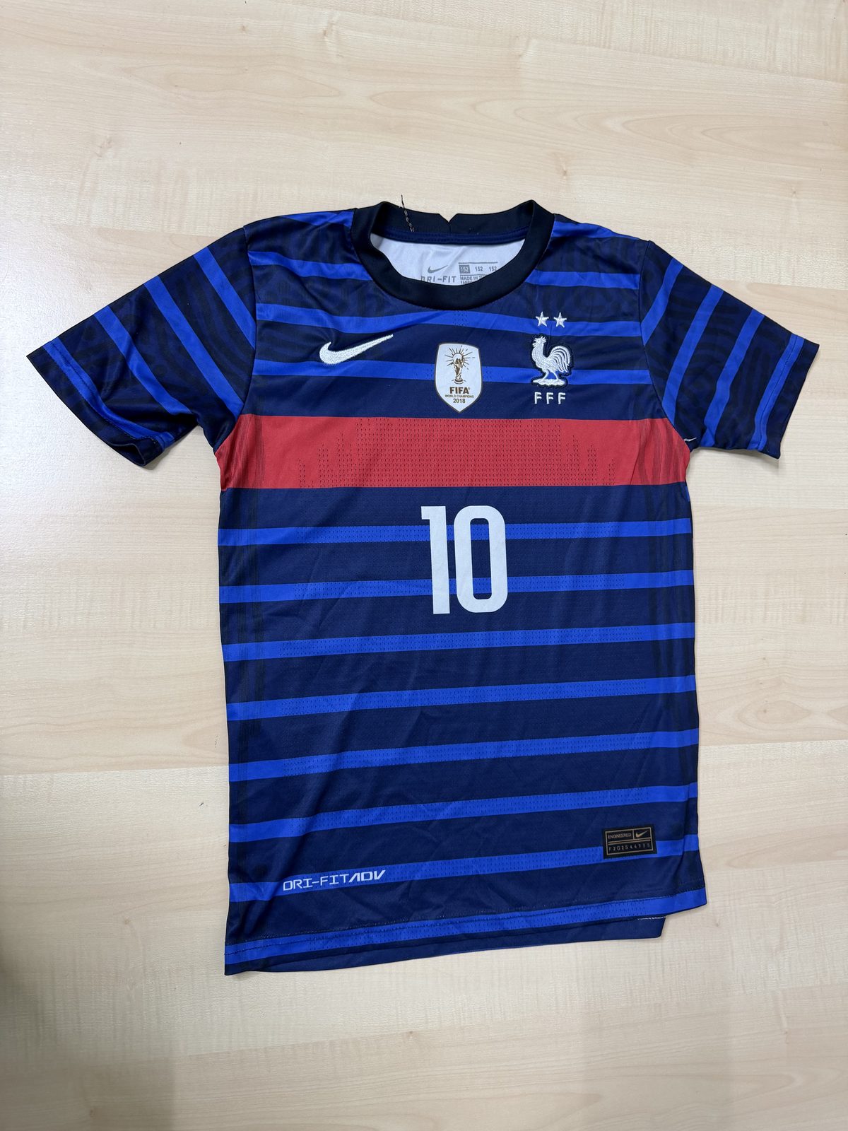 Nike Camiseta Francia Mbappé 10 T.152 Niño Dri-FIT ADV
