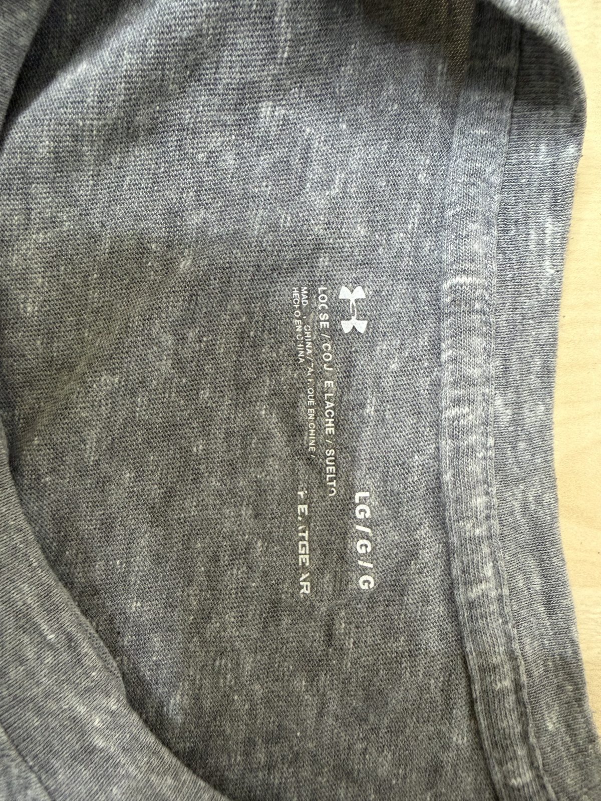 Under Armour Men's T-Shirt + Grey Heather Baseball Graphic Loose Fit L — foto 3