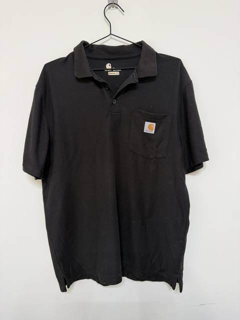 Carhartt Polo Original Fit Negro Talla M Piqué Workwear Vintage