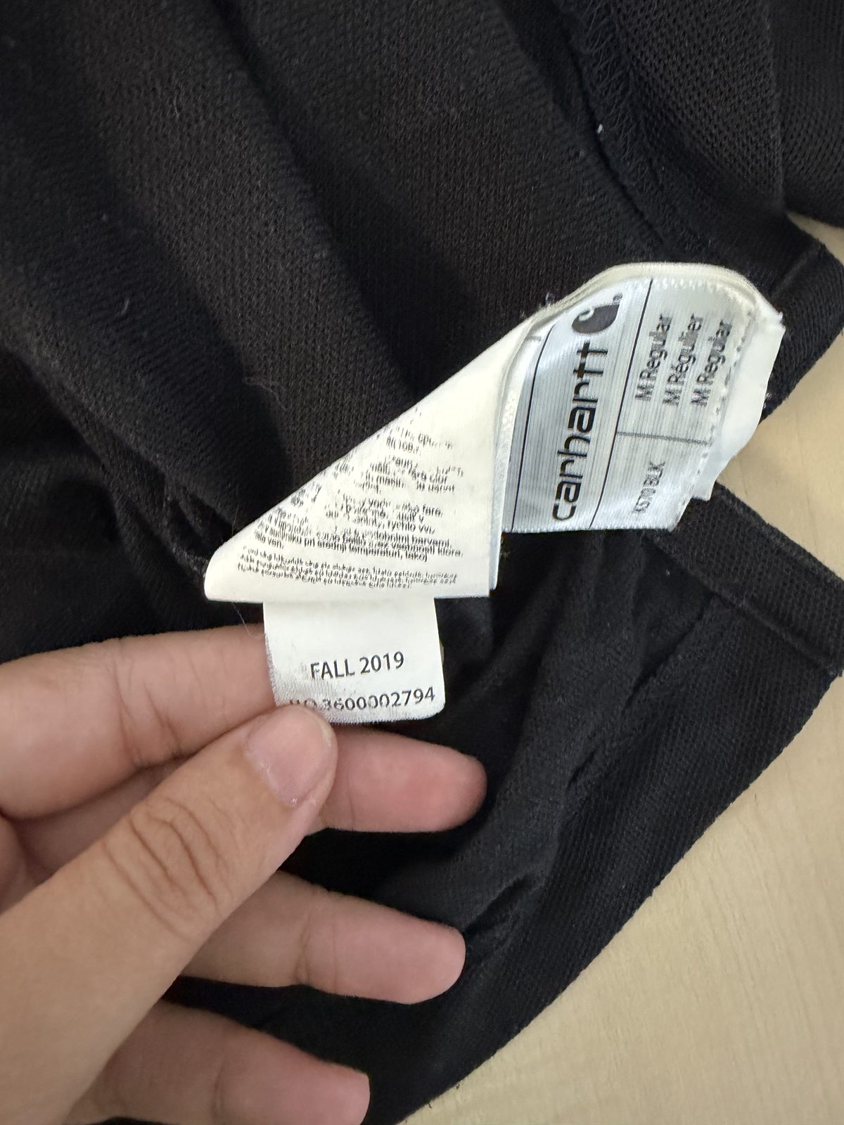 Carhartt Polo Original Fit Negro Talla M Piqué Workwear Vintage — foto 5