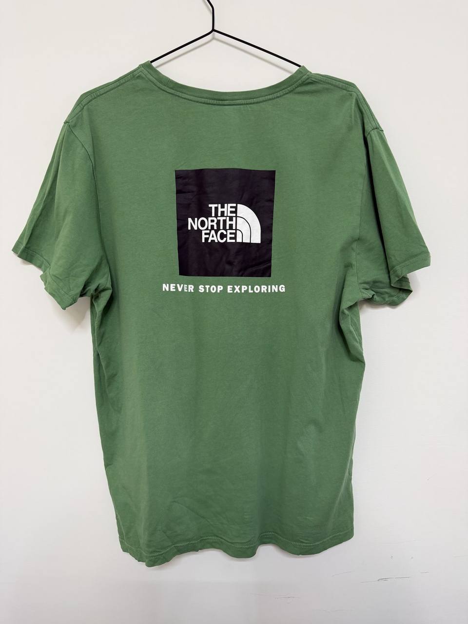 Camiseta The North Face Verde Box Logo Talla XL | Never Stop Exploring — foto 3