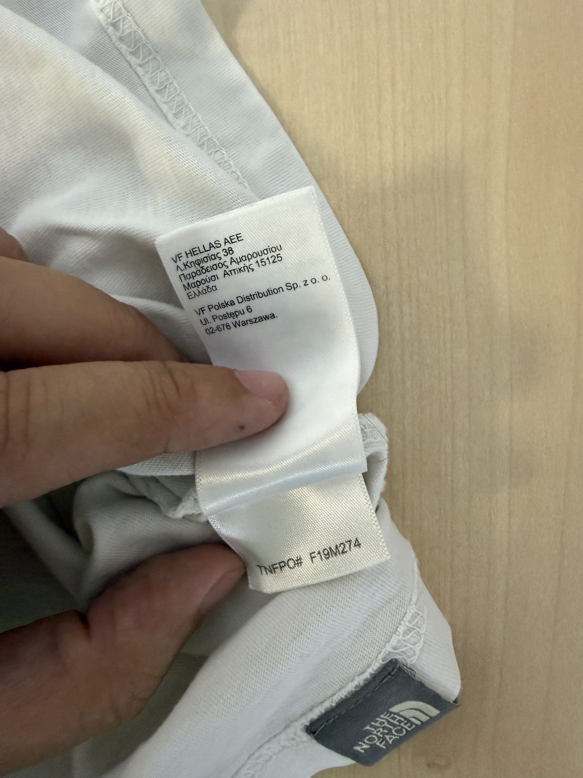 Camiseta The North Face Blanca Logo Grande Talla S Gorpcore Streetwear — foto 5