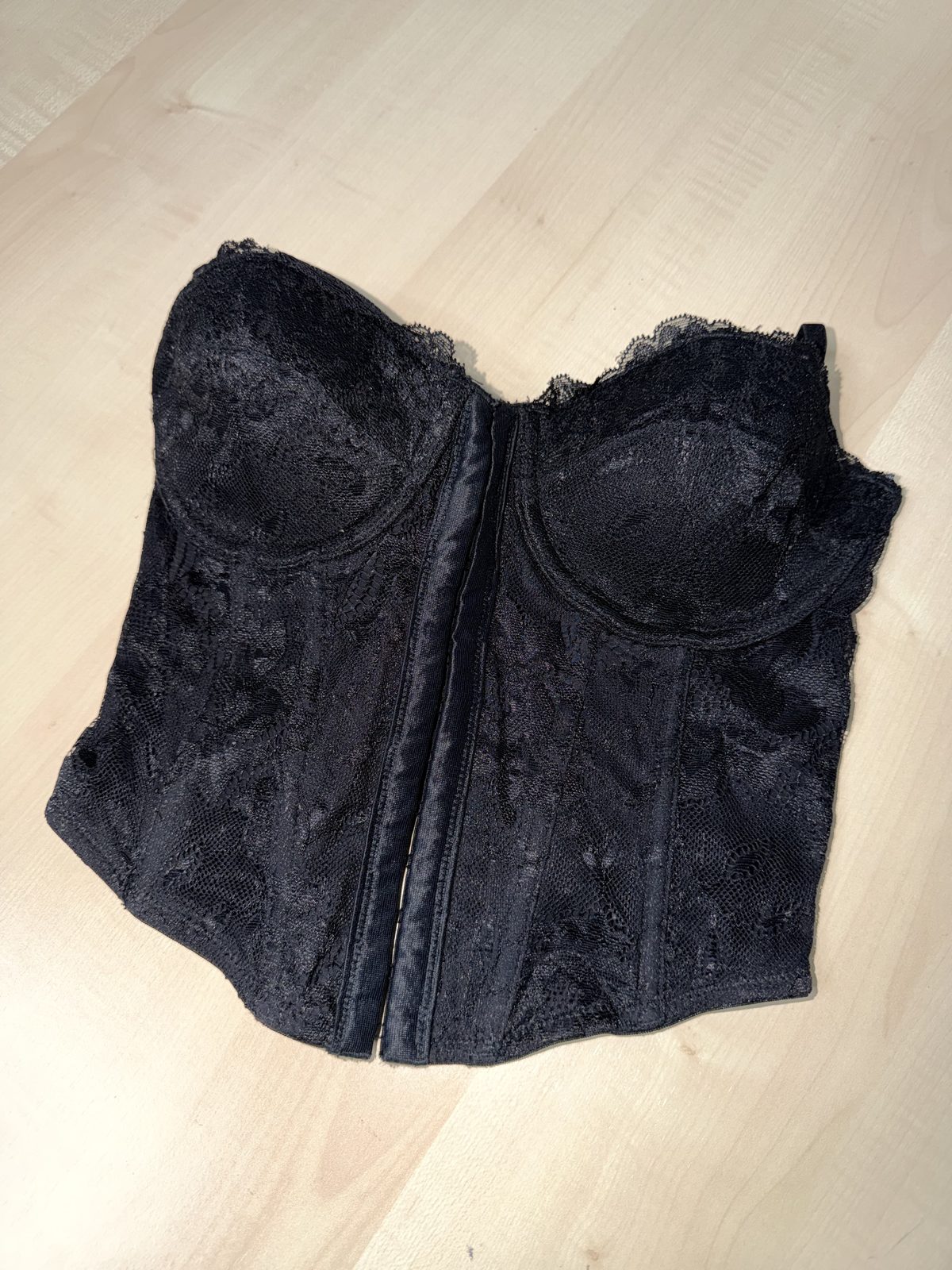 Glassons top corsé encaje negro talla S gótico fiesta