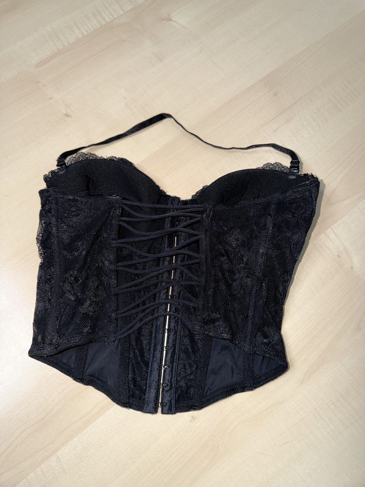 Glassons top corsé encaje negro talla S gótico fiesta — foto 3