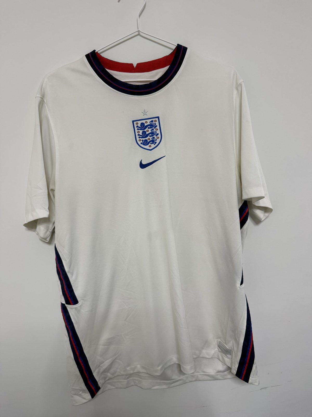 Nike Football Jersey England Euro 2020 Home Kit White XL Soccer Shirt