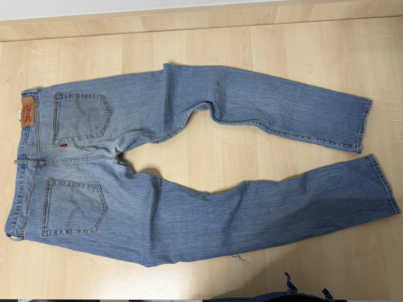 Levi's 501 vaquero recto W34 L34 azul vintage denim — foto 7