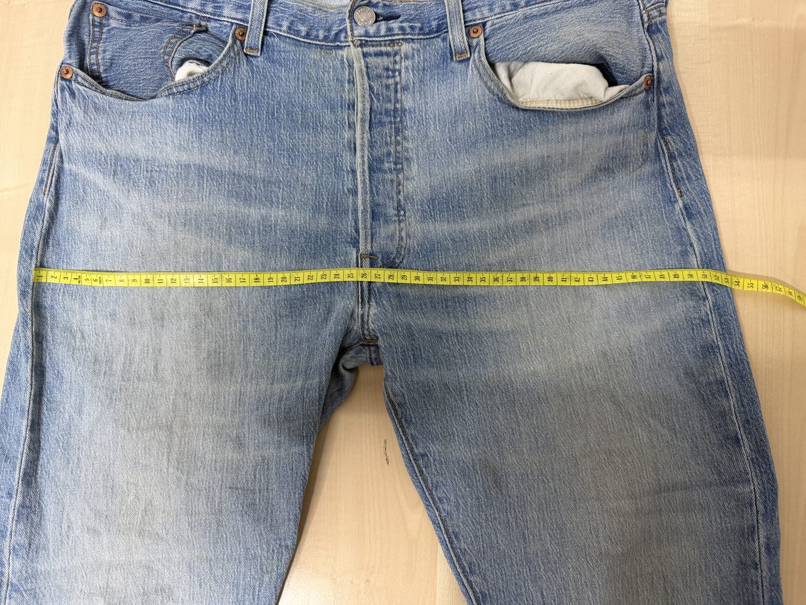 Levi's 501 vaquero recto W34 L34 azul vintage denim — foto 15