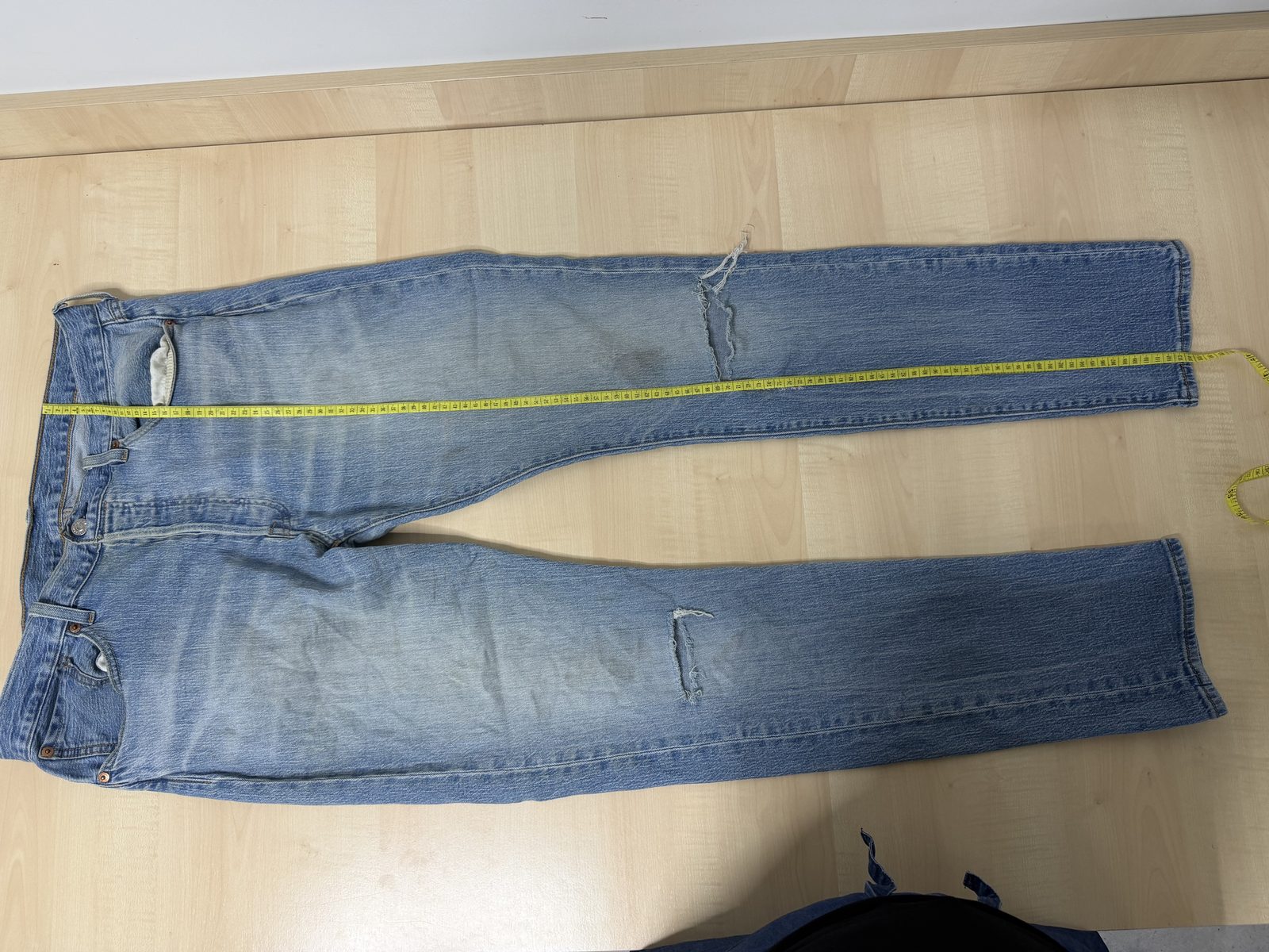 Levi's 501 vaquero recto W34 L34 azul vintage denim — foto 14