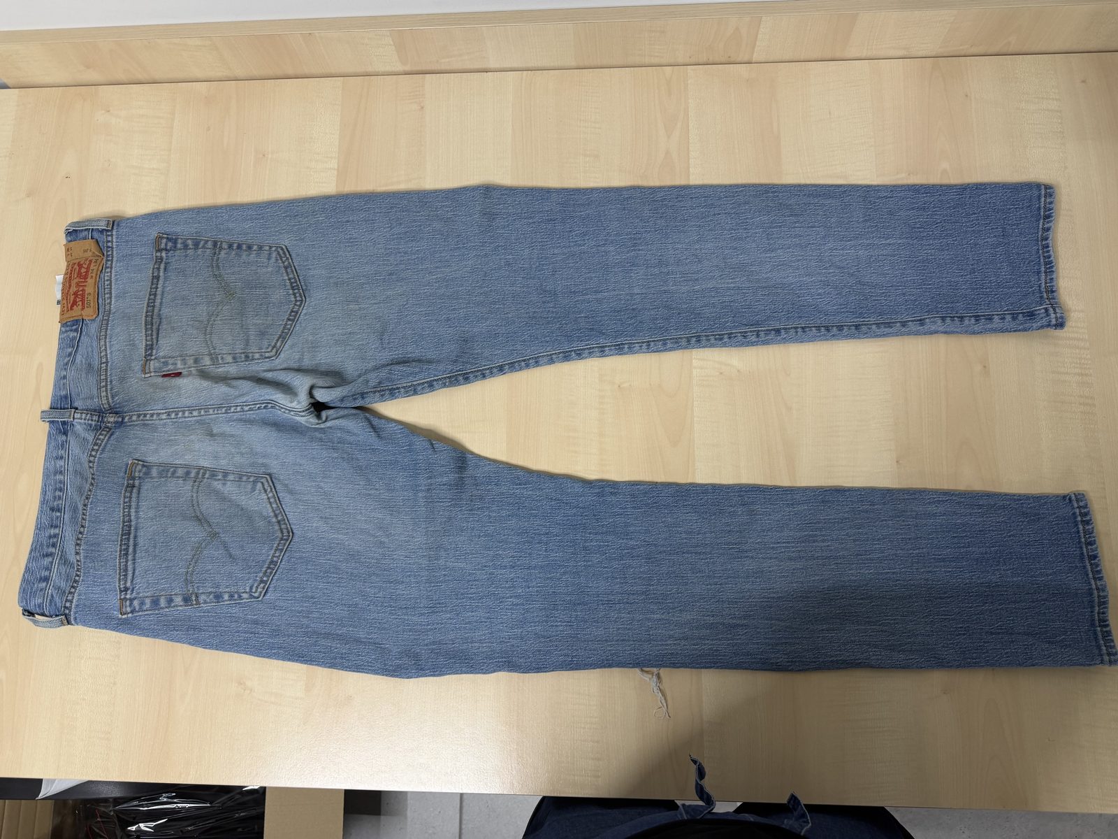 Levi's 501 vaquero recto W34 L34 azul vintage denim — foto 4