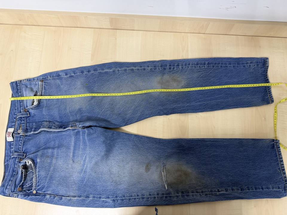 Levi's 501 vaquero recto W35 L34 Azul Denim Vintage — foto 21