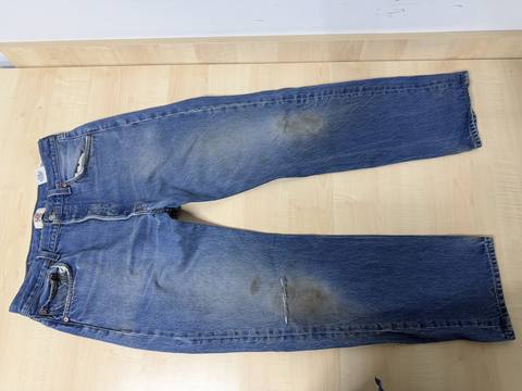 Levi's 501 vaquero recto W35 L34 Azul Denim Vintage