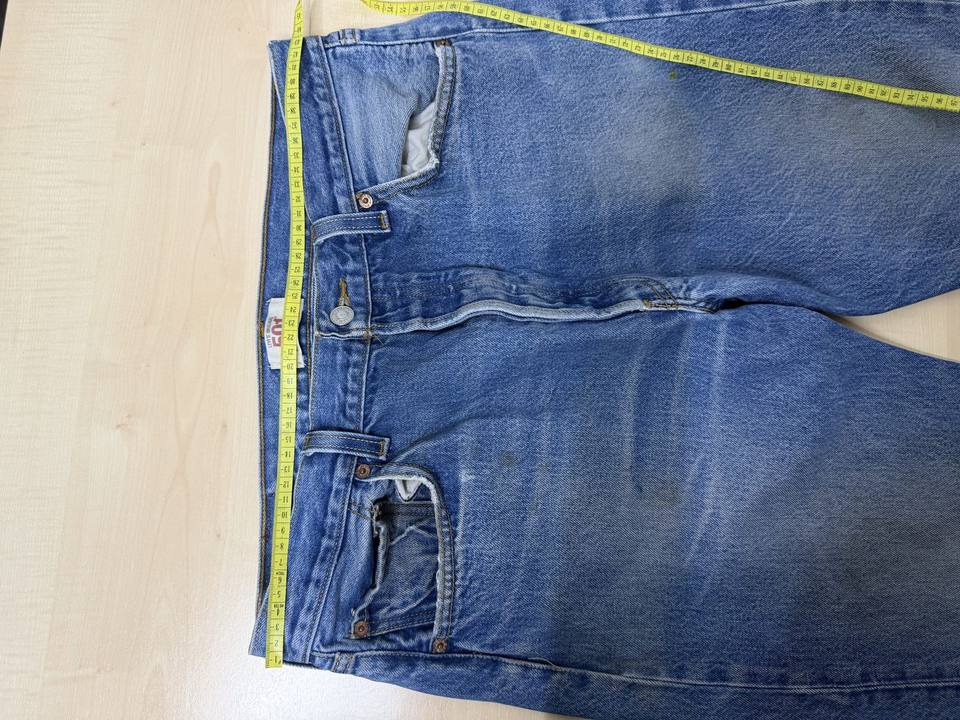 Levi's 501 vaquero recto W35 L34 Azul Denim Vintage — foto 19