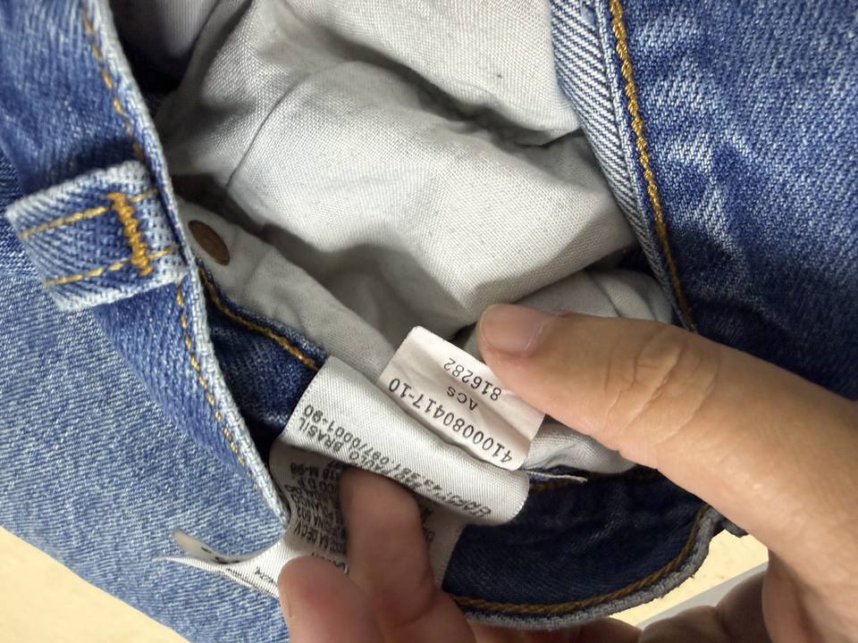 Levi's 501 vaquero recto W35 L34 Azul Denim Vintage — foto 16