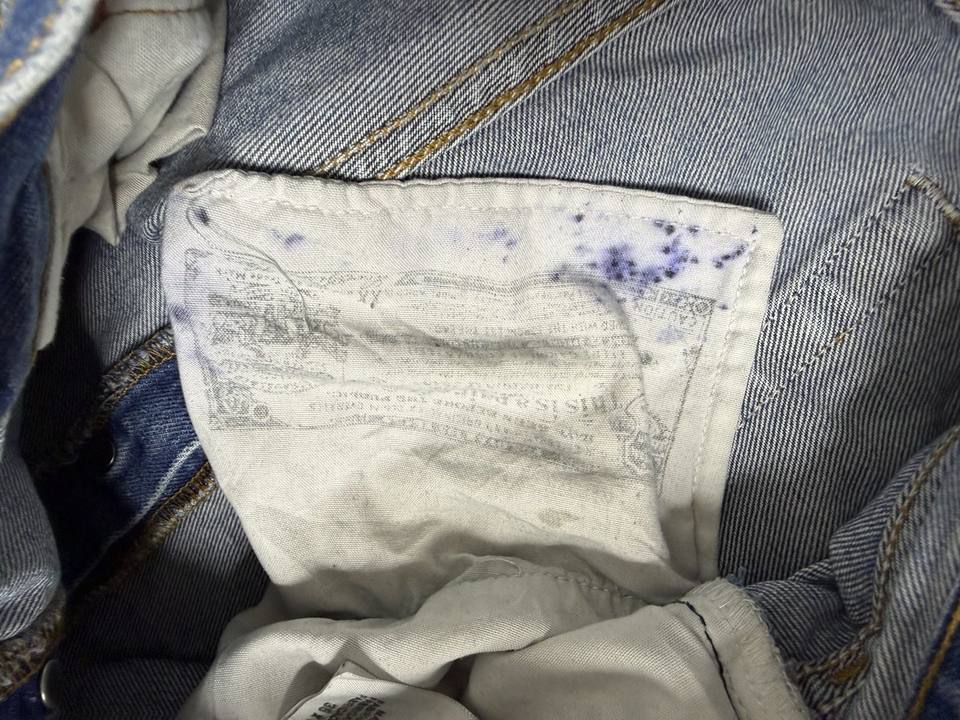 Levi's 501 vaquero recto W35 L34 Azul Denim Vintage — foto 17