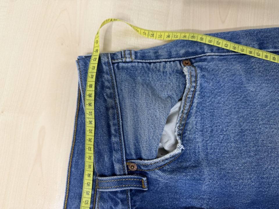Levi's 501 vaquero recto W35 L34 Azul Denim Vintage — foto 20