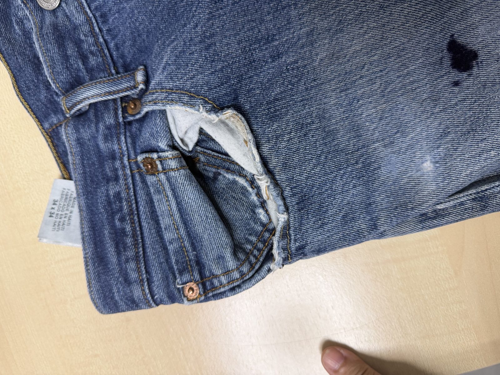 Levi's 501 vaquero recto azul vintage clásico americano — foto 9