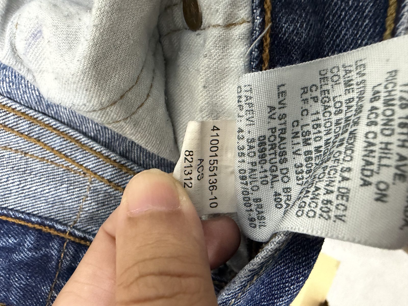 Levi's 501 vaquero recto azul vintage clásico americano — foto 14