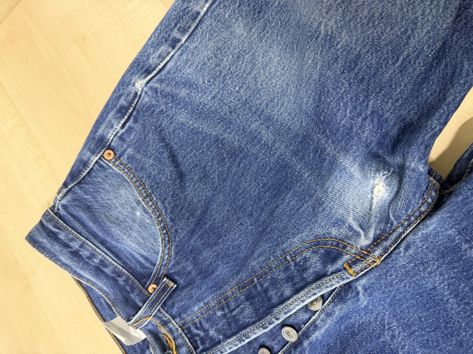 Levi's 501 Original Fit Jeans W34 L34 | Distressed Grunge Denim — foto 7