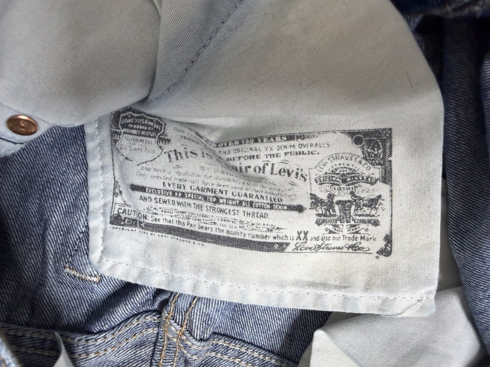 Levi's 501 Original Fit Jeans W34 L34 | Distressed Grunge Denim — foto 9