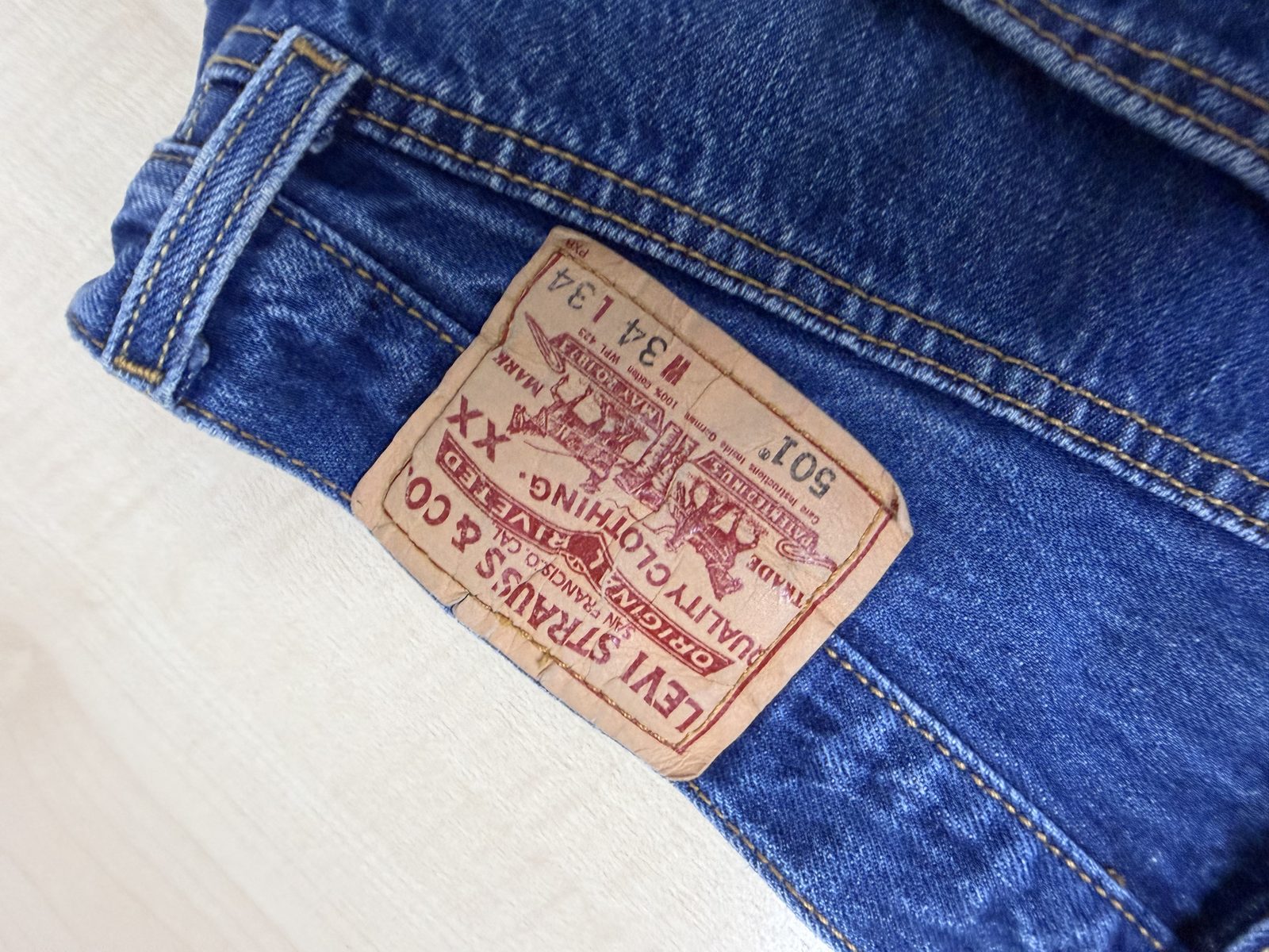 Levi's 501 Original Fit Jeans W34 L34 | Distressed Grunge Denim — foto 8