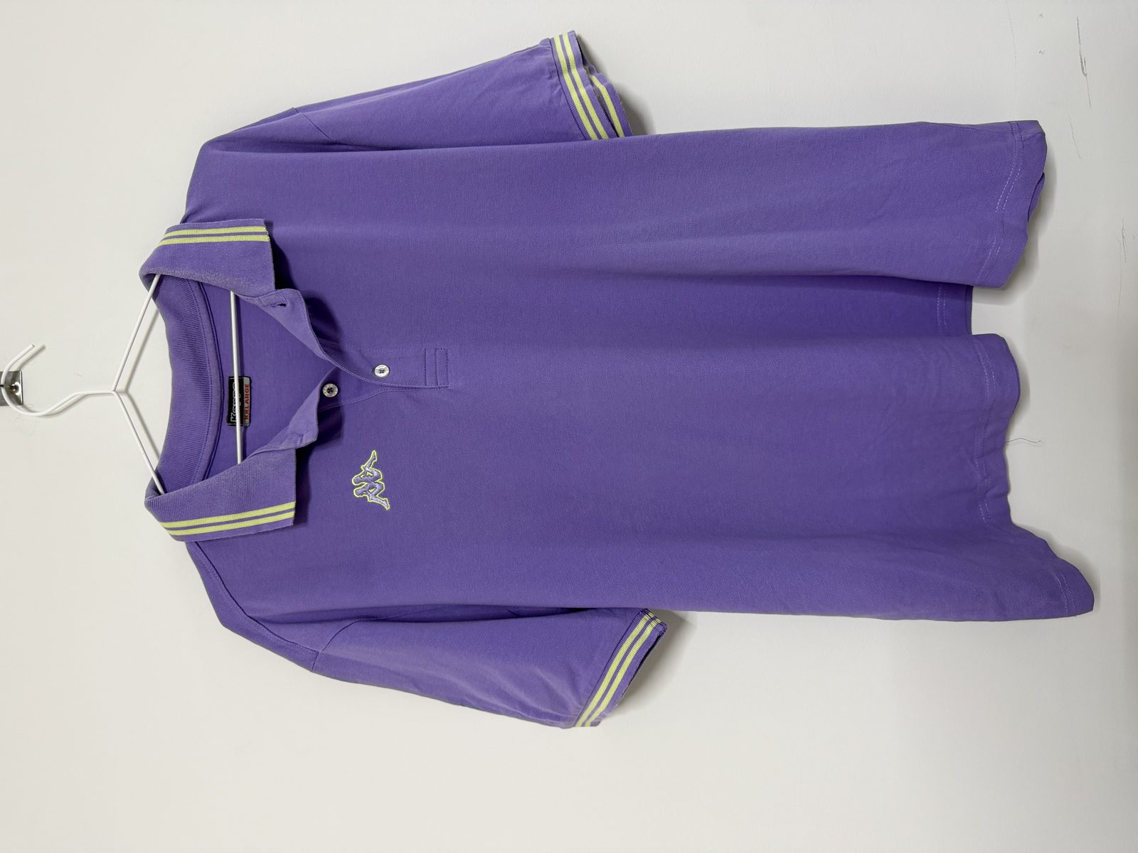 Polo Kappa manga corta Talla XL morado retro deportivo vintage