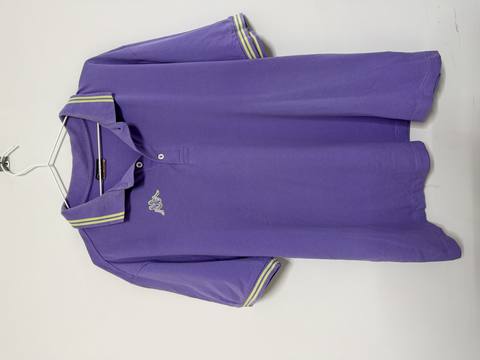 Polo Kappa manga corta Talla XL morado retro deportivo vintage